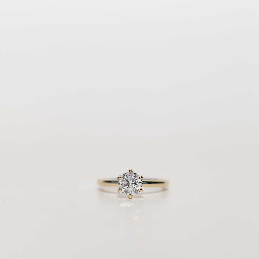 Round Brilliant Cut Diamond Solitaire Engagement Ring