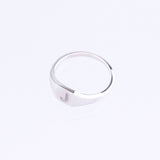 Signet Ring in 9kt white gold 
