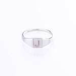 Signet Ring in 9kt white gold 