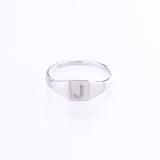 Signet Ring in 9kt white gold 