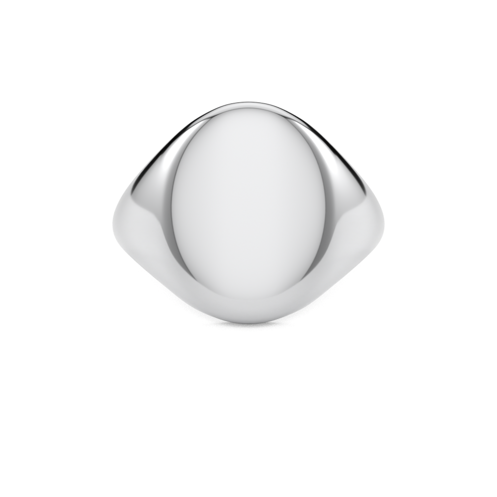 SolidWhiteGoldOvalSignetRing