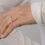 statement diamond ring with princess cut and baguette cut