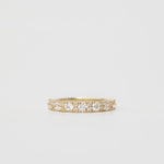 Statement Diamond Wedding Ring in Yellow Gold
