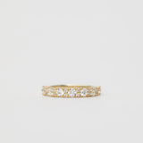 Statement Diamond Wedding Ring in Yellow Gold