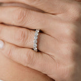 Statement Round Brilliant Cut Diamond Wedding Ring