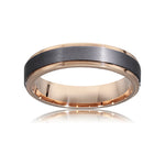 Tantalum and Gold Mens Wedding Ring