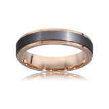 Tantalum and Gold Mens Wedding Ring