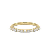 Tiny dancer half set diamond ring featuring marquise and round diamonds 