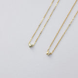 Tiny heart pendant and letter pendant