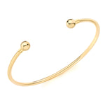 Torque bangle gold plated 