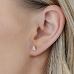 Trilliant Cut Diamond Stud Earrings