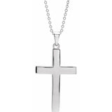 White Gold cross pendant