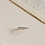 White gold diamond wedding ring with pave set diamonds 2