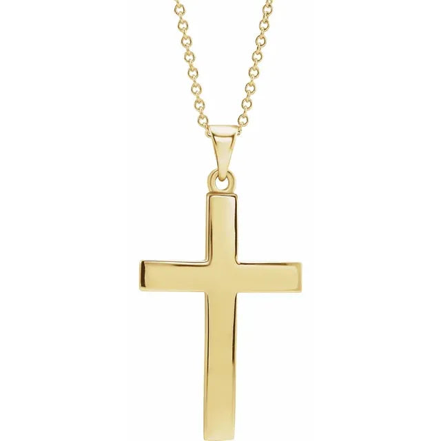 Yellow Gold Cross Pendant
