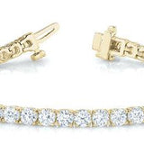 Yellow Gold Diamond Tennis Bracelet 2