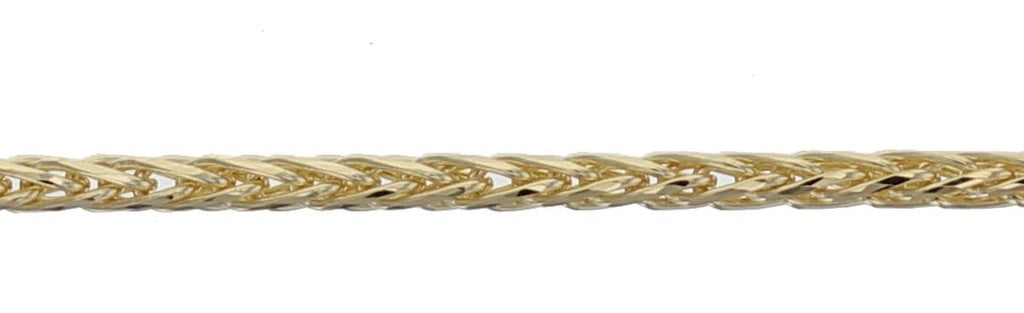 Yellow gold fine chain necklace 