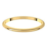 Yellow gold wedding ring 1.8mm