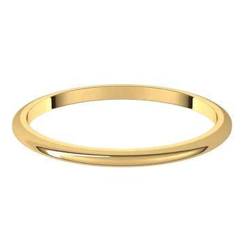 Yellow gold wedding ring 1.8mm