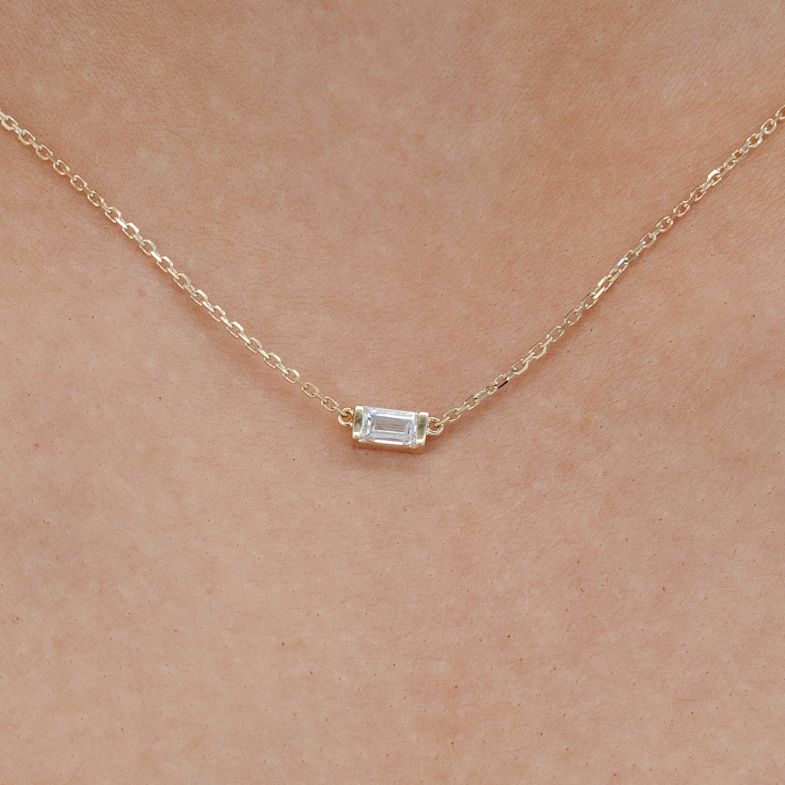 baguette necklace 