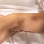 bezel diamond set bracelet 9kt gold 