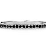 Briana - black diamond wedding or eternity ring