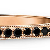 Briana - black diamond wedding or eternity ring