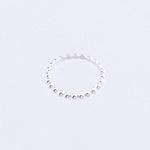 Bubble ring white gold 