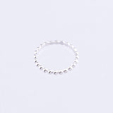 Bubble ring white gold 
