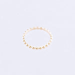 Bubble ring yellow gold 