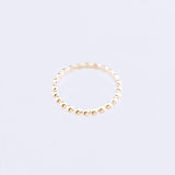 Bubble ring yellow gold 