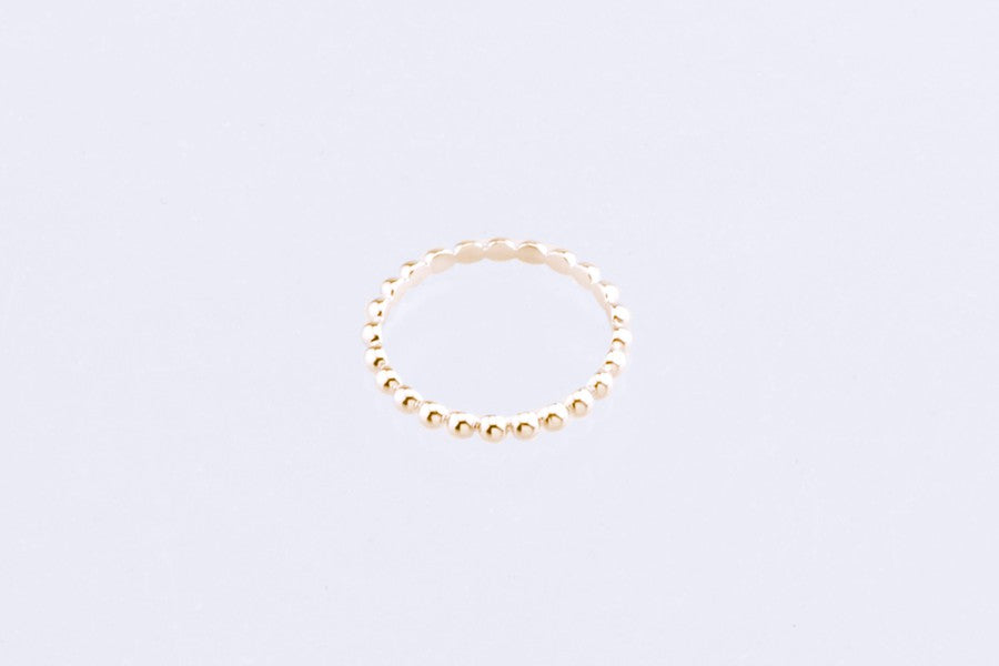 Bubble ring yellow gold 