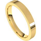 3mm cigar flat wedding ring