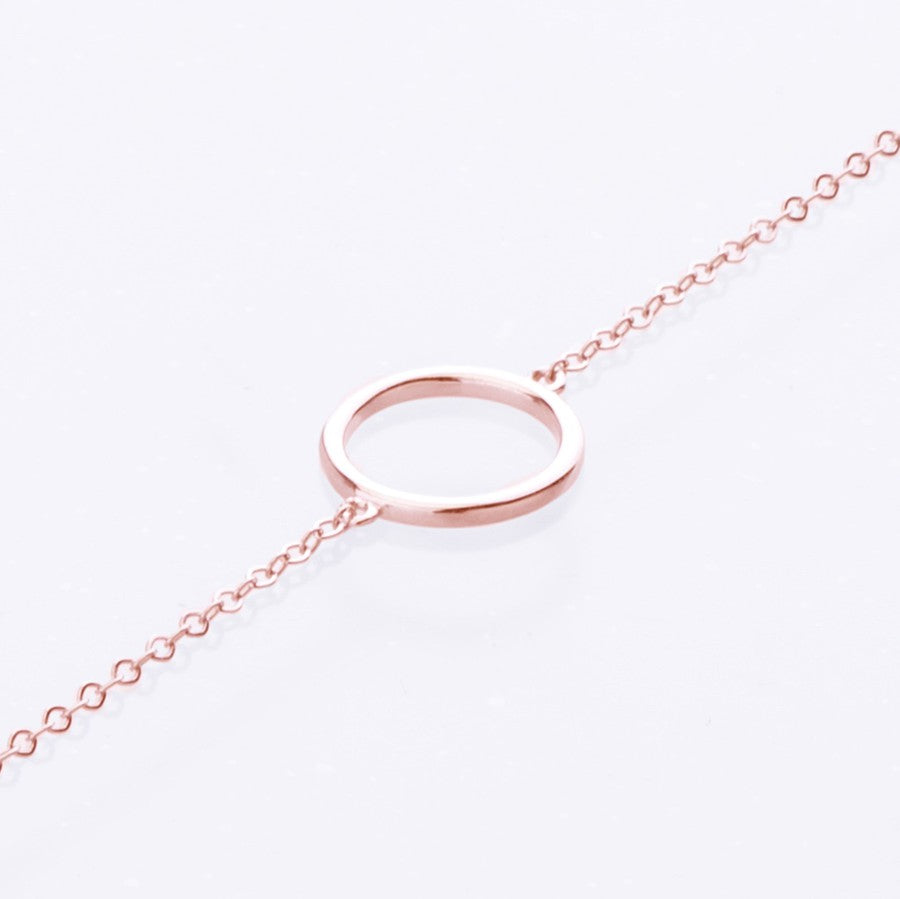 Rose Gold 9ct Circle Bracelet Fine Jewellery