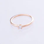 classic solitaire ring rose gold
