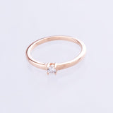 classic solitaire ring rose gold