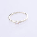 classic solitaire ring white gold 