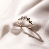 classic crown round diamond wedding ring 