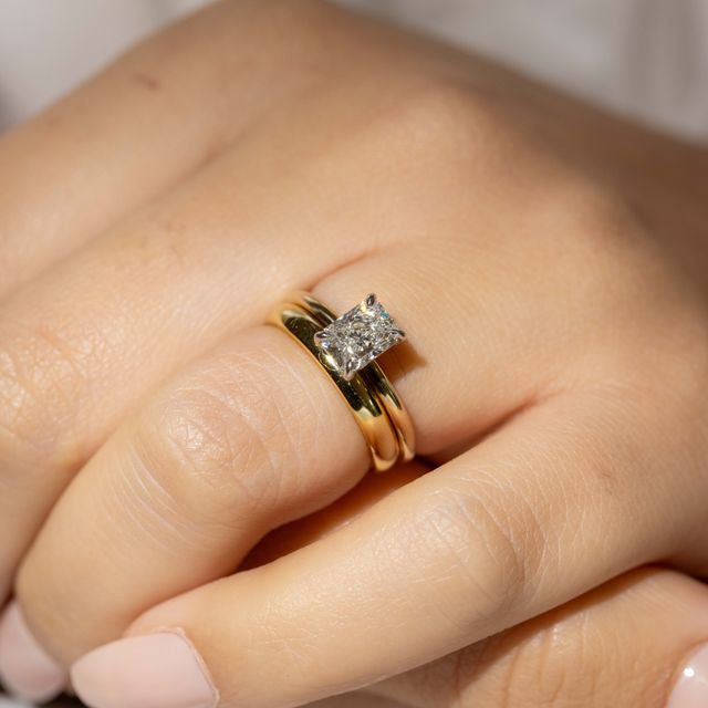 classic wedding band thick