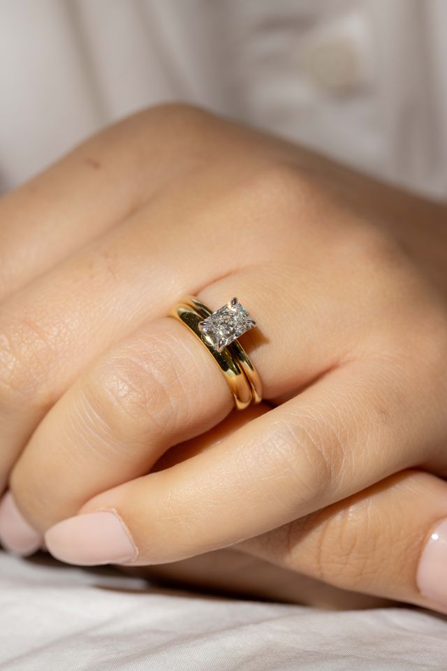 classic wedding band thick