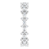 white gold diamond wedding ring with marquise diamonds and round diamonds