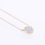 diamond cluster pendant 9kt yellow gold 