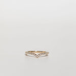 diamond v shape wedding ring