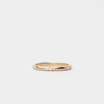 Diamond etched wedding ring