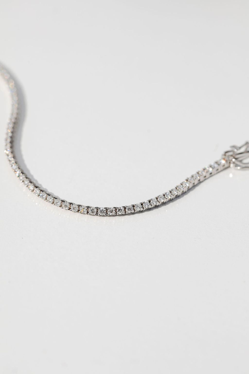 lab grown diamond tennis necklace