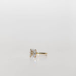 elongated cushion cut diamond solitaire engagement ring