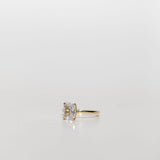 elongated cushion cut diamond solitaire engagement ring