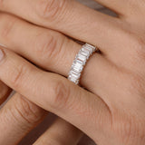 emerald cut diamond eternity ring