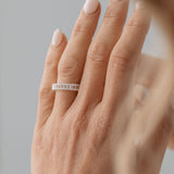 emerald cut diamond wedding ring