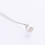 freshwater pearl pendant and necklace white gold 