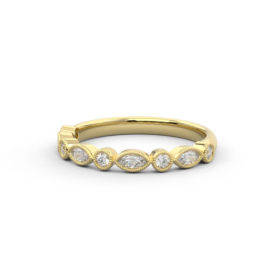 Glimmer | Round and Marquise Diamond Ring